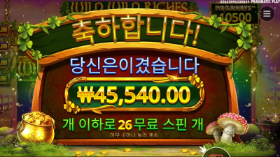 와일드 와일드 리치그 메가 228배